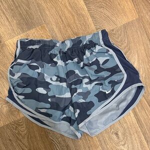 Nike Blue Camo Athletic Shorts